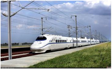 High speed trains in operation