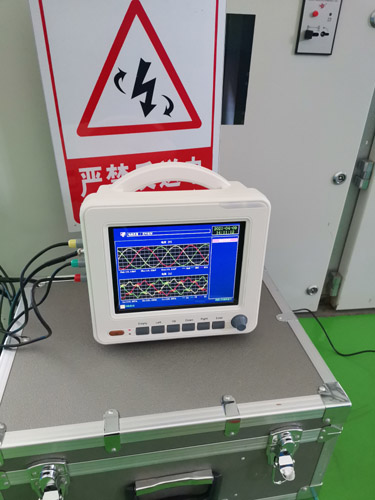 Power quality analyzer testing site